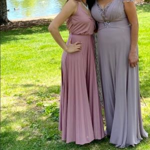 Pink Backless Maxi Dress